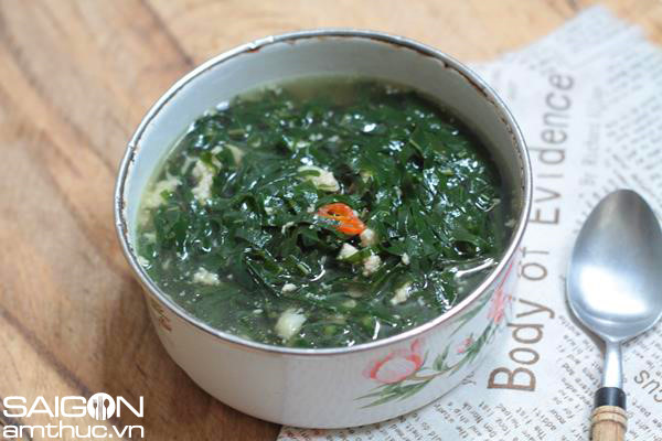 Cách nấu món canh lá đắng của người xứ Thanh