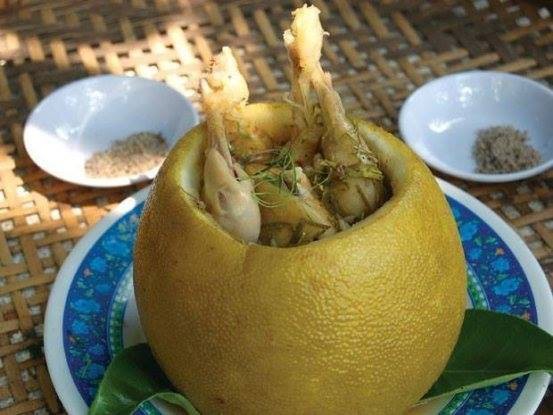 Gà hấp bưởi món ăn “có một không hai” của người Đồng Nai