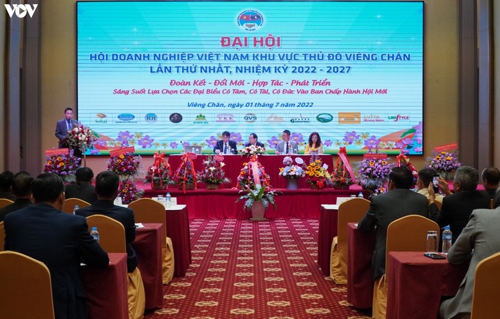 Hội Doanh nghiệp Việt Nam tại Thủ đô Vientiane: Đổi mới - Đoàn kết - Hợp tác - Phát triển