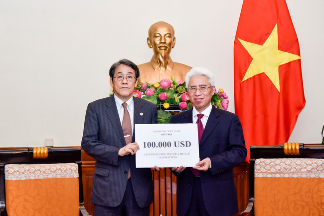 Việt Nam hỗ trợ Nhật Bản 100.000 USD khắc phục hậu quả mưa lũ