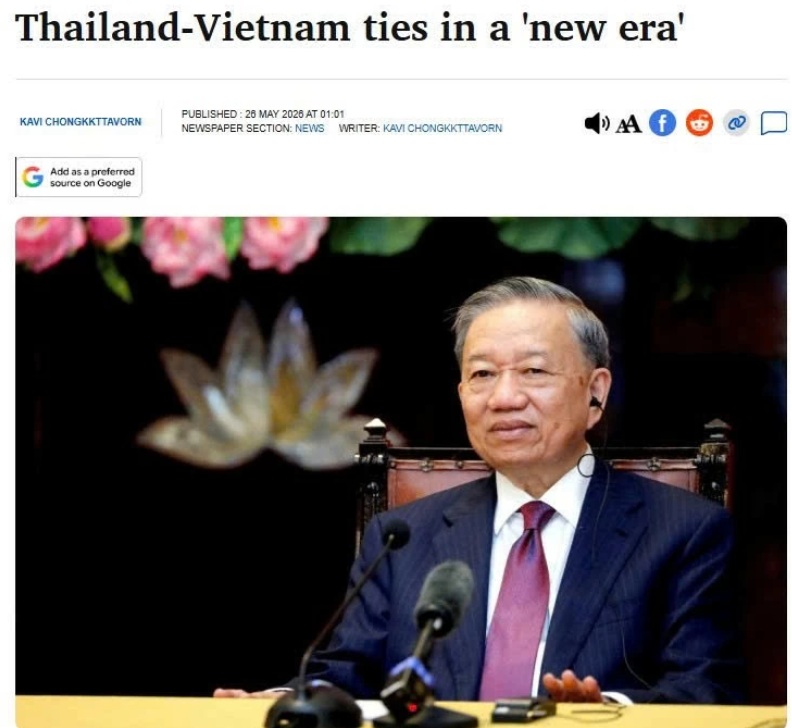 Quan hệ Thái Lan-Việt Nam bước vào 'kỷ nguyên mới'