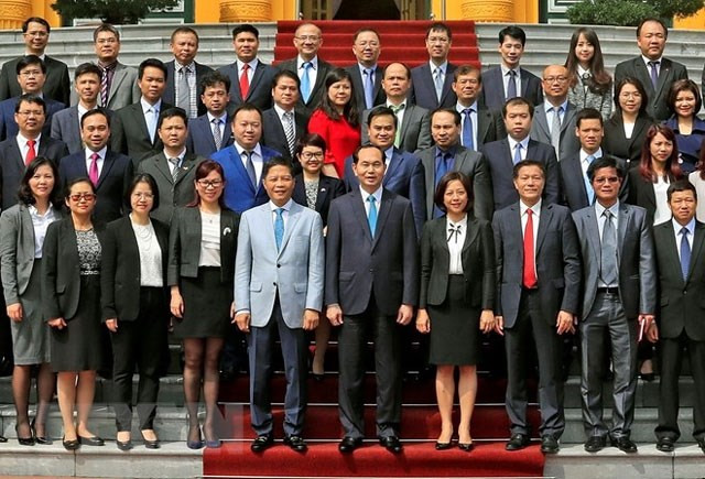 Chủ tịch nước Trần Đại Quang gặp mặt các Tham tán Thương mại ở nước ngoài