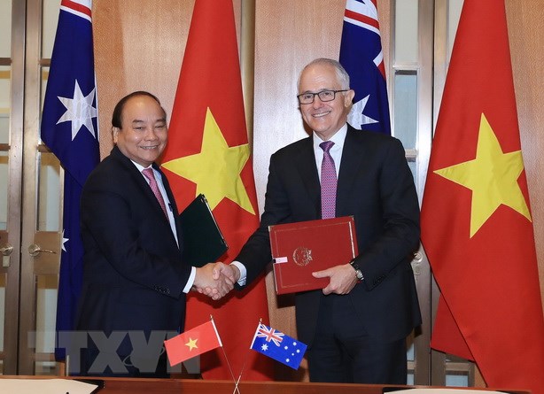 Việt Nam-Australia ký Tuyên bố chung về lập quan hệ Đối tác Chiến lược
