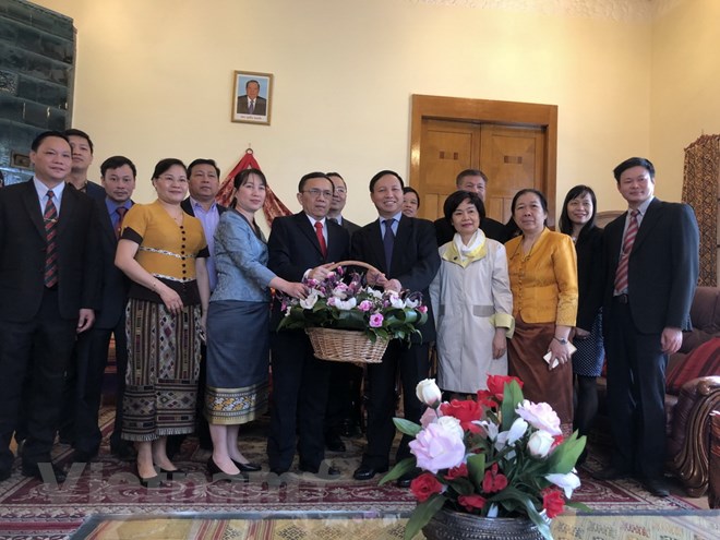 Đại sứ Việt Nam tại Liên bang Nga chúc mừng Tết cổ truyền của Lào