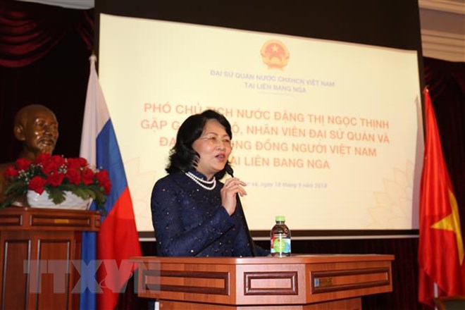 Phó Chủ tịch nước gặp mặt cộng đồng người Việt Nam tại Nga