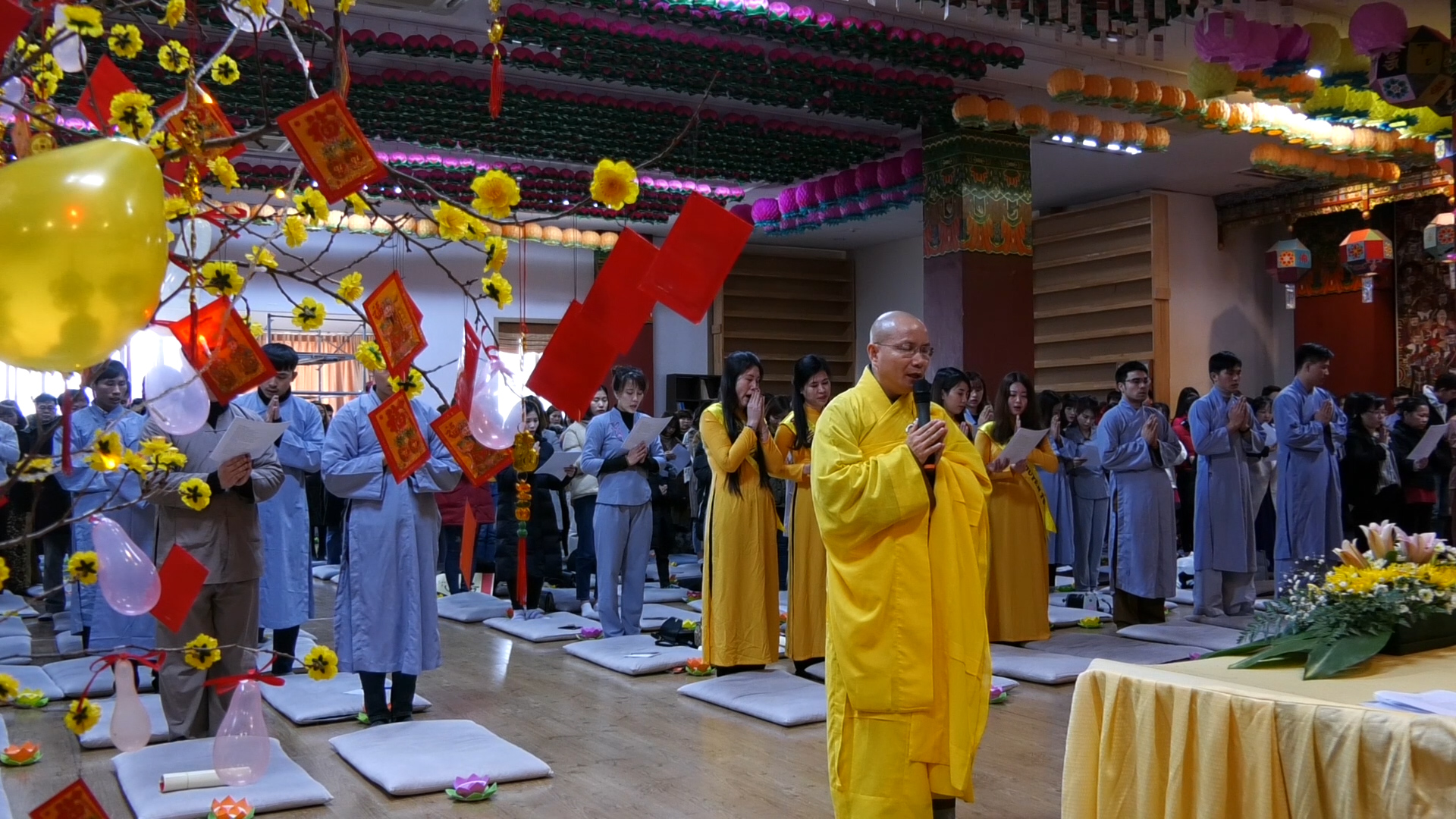 Lễ cầu an đầu năm tại chùa Pháp Vương, Hàn Quốc