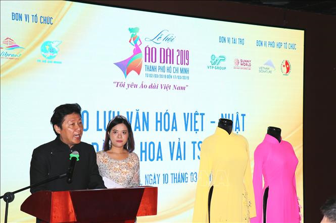 Giao lưu văn hóa Việt Nam - Nhật Bản qua chương trình 'Áo dài và Hoa vải truyền thống Nhật Bản Tsumami'
