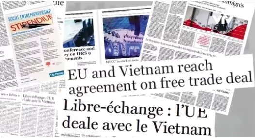Báo chí châu Âu viết về Hiệp định thương mại tự do với Việt Nam