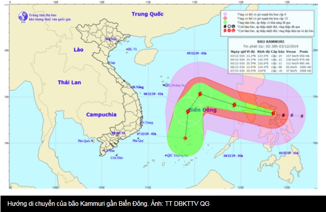 Triển khai các biện pháp ứng phó với bão Kammuri, áp thấp nhiệt đới và gió mùa Đông Bắc