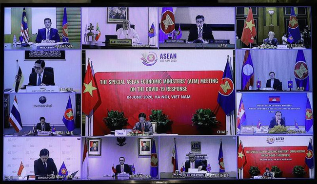 Hội nghị trực tuyến Bộ trưởng Kinh tế ASEAN: Thông qua Kế hoạch Hành động Hà Nội