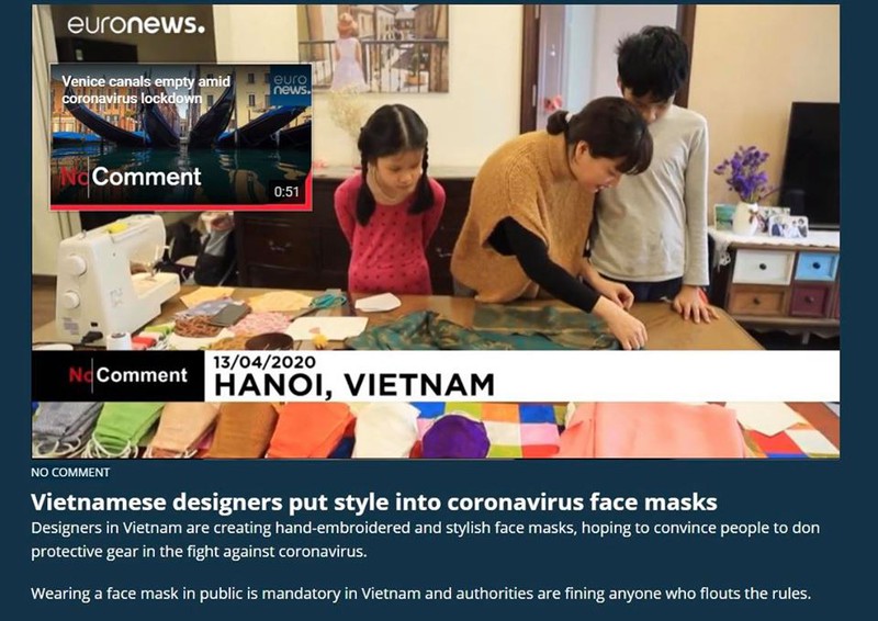 Sức lan tỏa từ chiếc khẩu trang lụa của 'nhà thiết kế nhí' Việt Nam