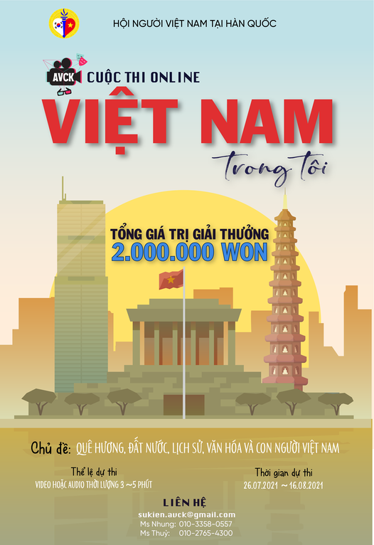 Hội người Việt tại Hàn Quốc tổ chức cuộc thi online 'Việt Nam trong tôi'