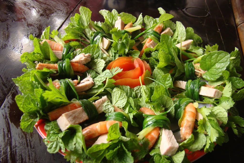 Món tam hữu ở làng rau Trà Quế