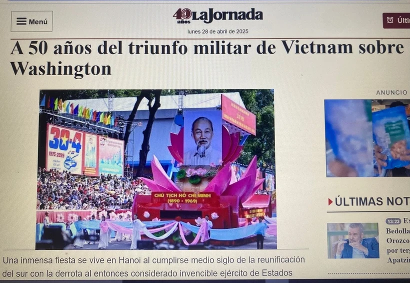 Truyền thông Mexico ca ngợi chiến thắng lịch sử của Việt Nam năm 1975