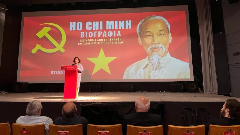 Chiếu phim đặc biệt về Chủ tịch Hồ Chí Minh tại Hy Lạp 