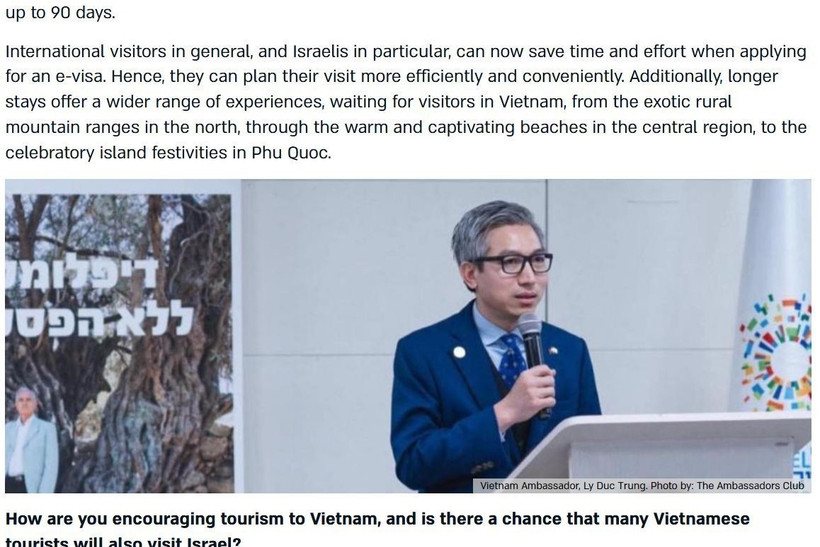 Kết nối Đông-Tây, Việt Nam-Israel cùng bước đi trên hành trình mới