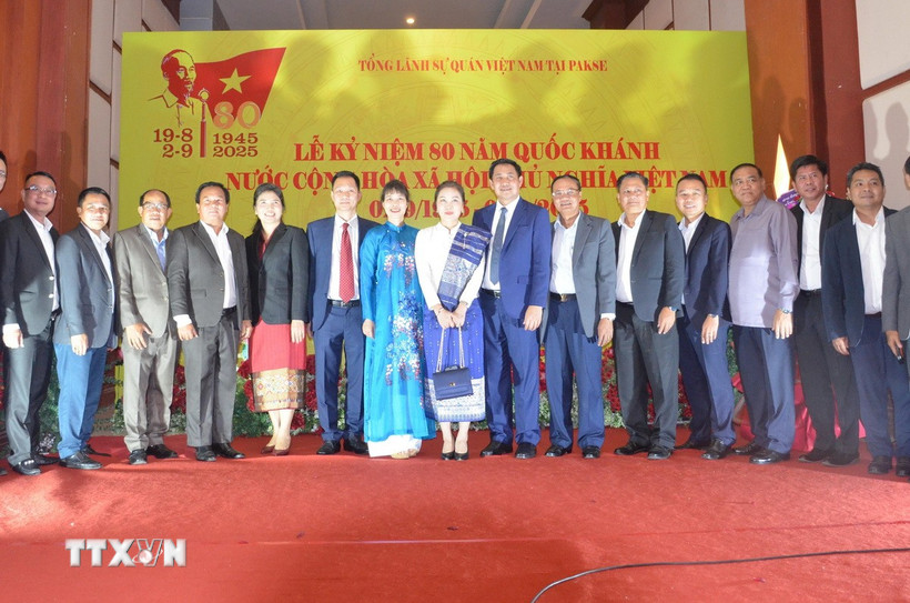 Tổng Lãnh sự quán Việt Nam tại Pakse tổ chức Lễ kỷ niệm 80 năm Quốc khánh