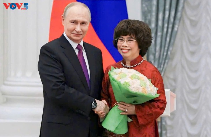 Một doanh nhân Việt Nam vinh dự được Tổng thống Nga Putin trực tiếp trao Huân chương Hữu nghị tại điện Kremlin