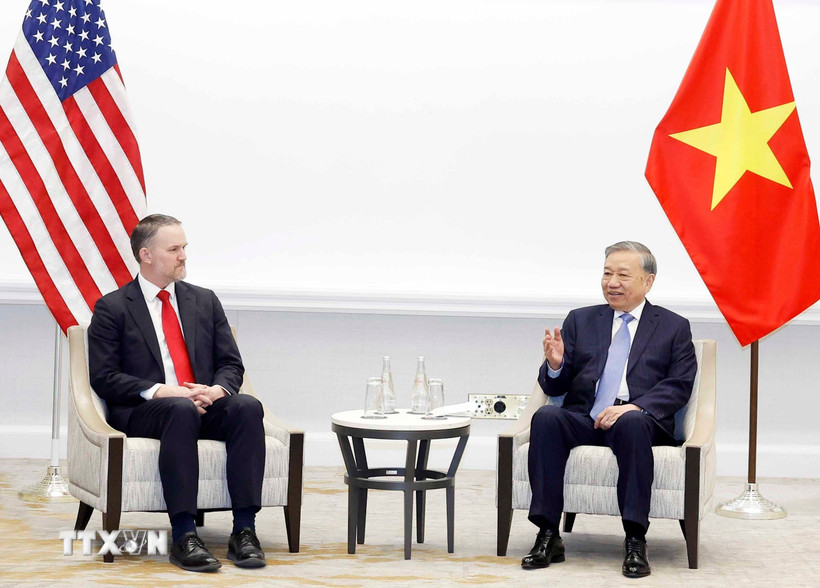 Tổng Bí thư Tô Lâm tiếp Trưởng đại diện Thương mại Hoa Kỳ Jamieson Greer