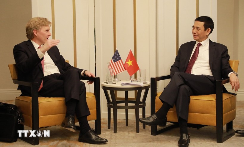 Đại tướng Phan Văn Giang tiếp Thứ trưởng thứ nhất Bộ Chiến tranh Hoa Kỳ