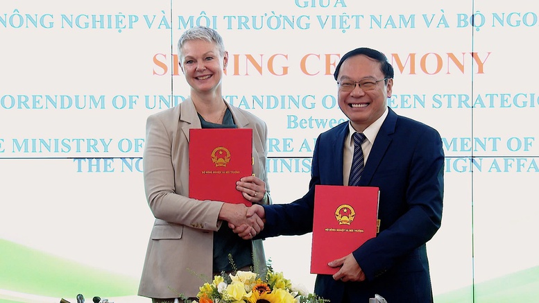 Việt Nam, Na Uy ký kết Bản ghi nhớ về Đối tác chiến lược xanh