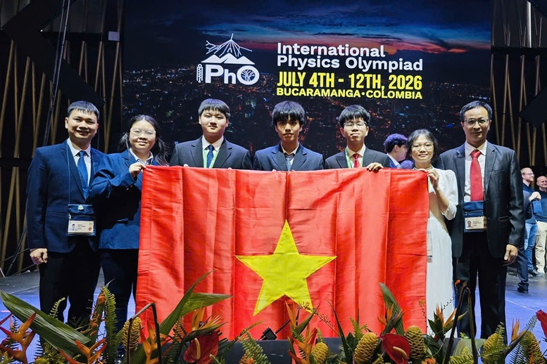 Đội tuyển Việt Nam giành 4 Huy chương Vàng tại Olympic Vật lí quốc tế 2026