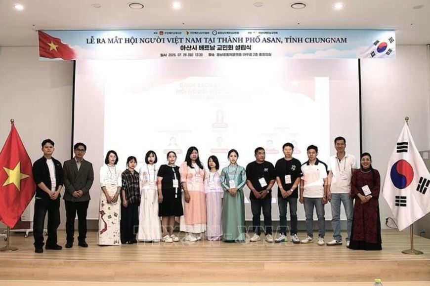 Ra mắt Hội Người Việt Nam tại Asan, tăng cường gắn kết cộng đồng ở Hàn Quốc