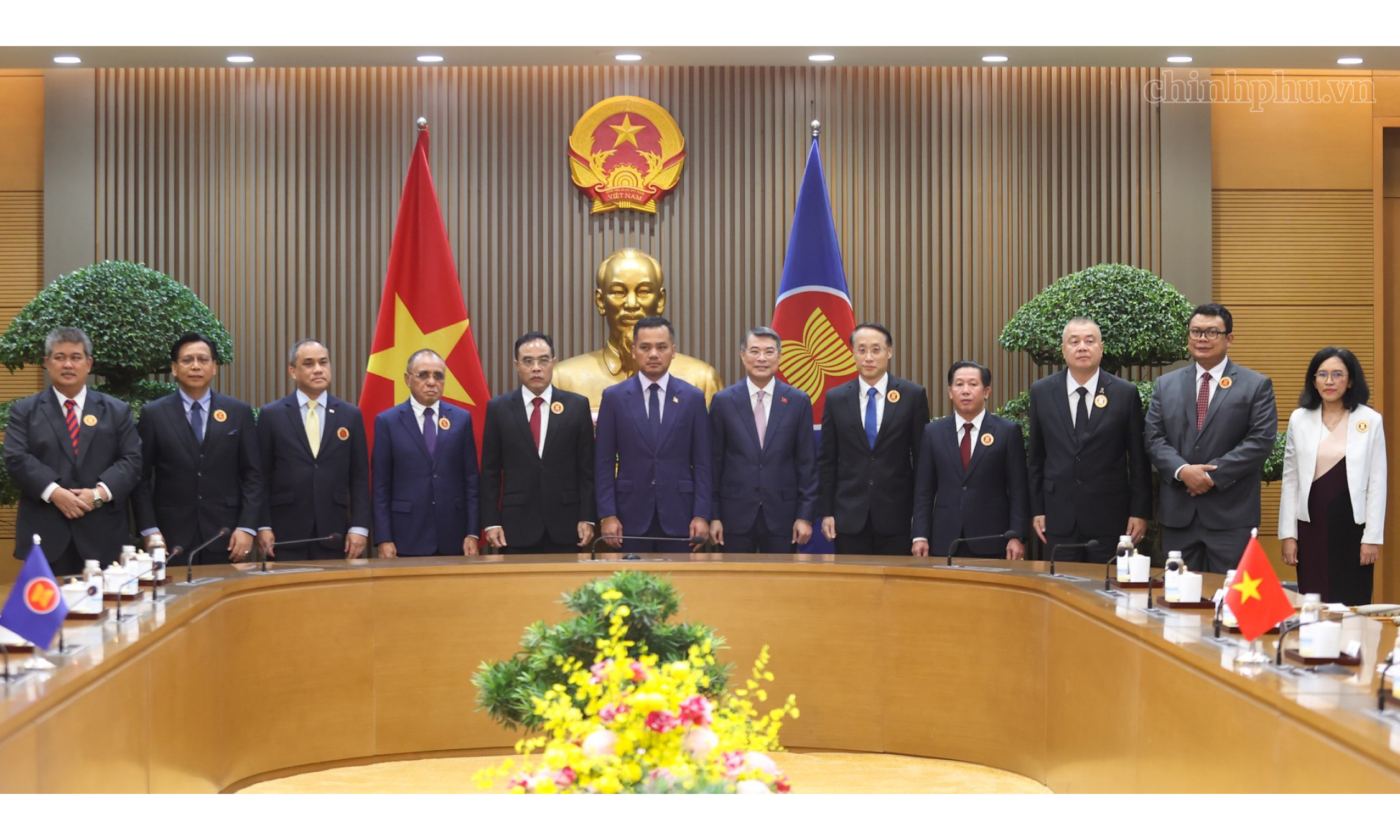 Thủ tướng tiếp đoàn lãnh đạo cơ quan thực thi pháp luật các nước ASEAN