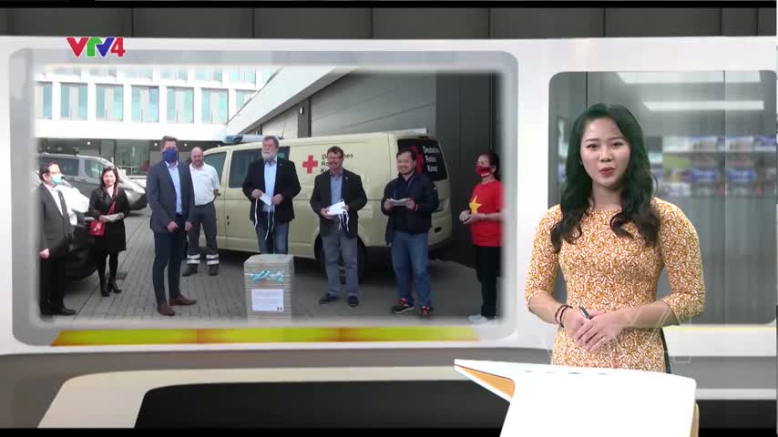 Kiều bào Rostock, Đức trao tặng khẩu trang y tế cho Viện dưỡng lão và các cơ sở phục vụ dân sinh