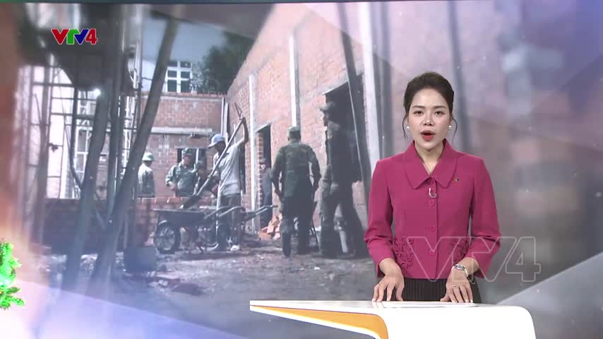 Xuyên đêm xây nhà ở cho người dân đón tết