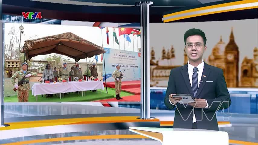 Bệnh viện dã chiến Việt Nam nhận huy chương vì hòa bình của Liên hợp quốc