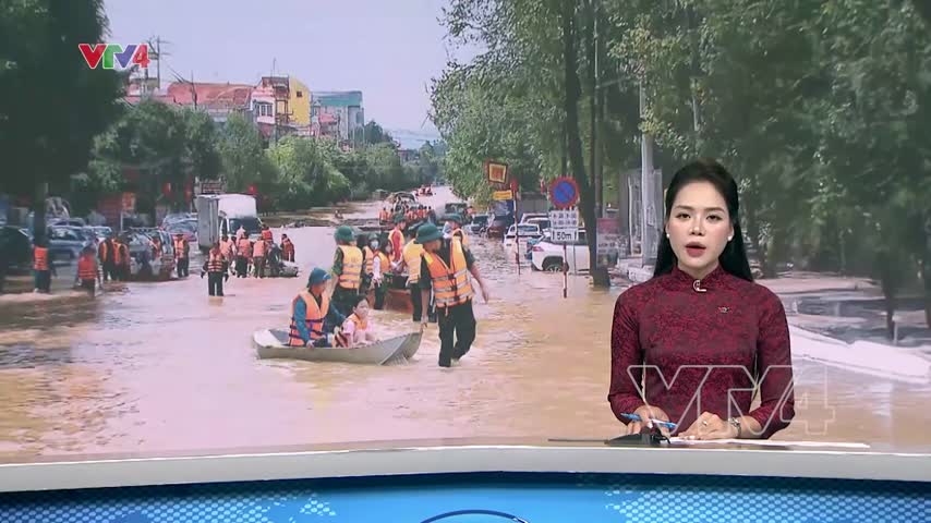 Thái Nguyên gấp rút cứu trợ vùng ngập lụt