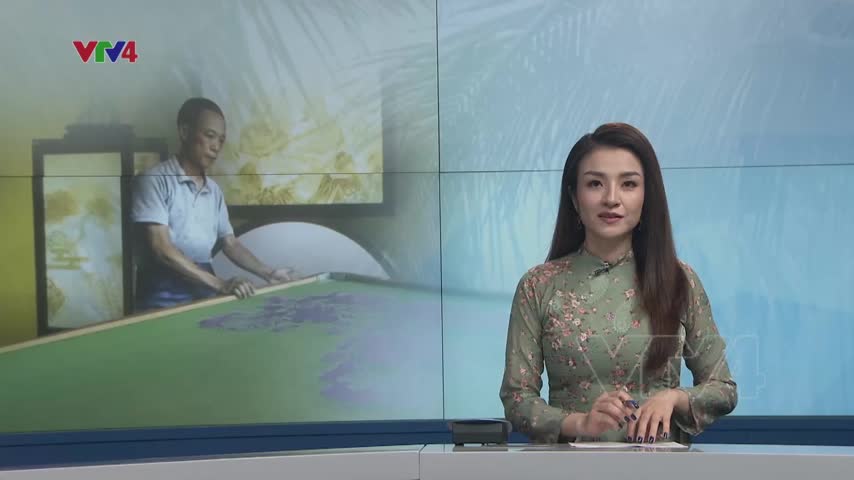 Độc đáo tranh làm từ giấy dừa