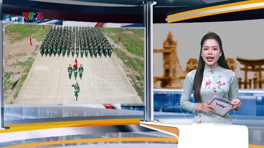 Bộ đội biên phòng hợp luyện chuẩn bị cho đại lễ