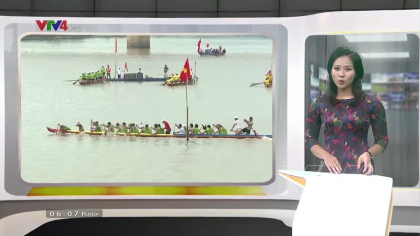 Sôi động lễ hội đua thuyền trên sông Nhật Lệ​