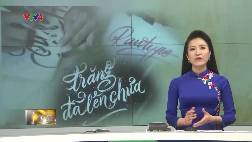 Chàng trai trẻ với niềm đam mê viết chữ nghệ thuật