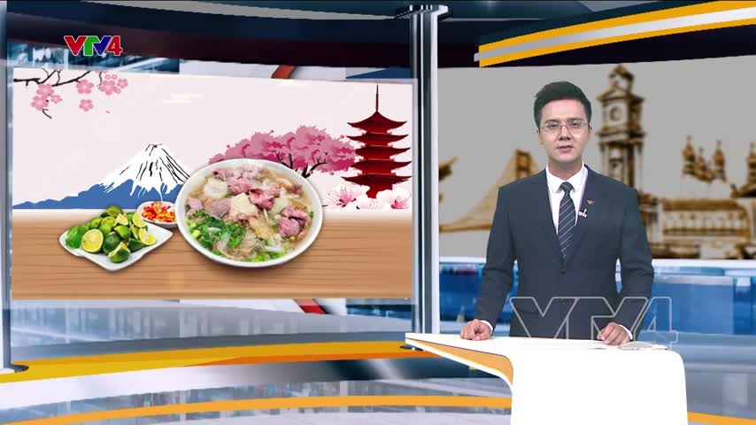 Phở trong thực đơn tại trường đại học Nhật Bản