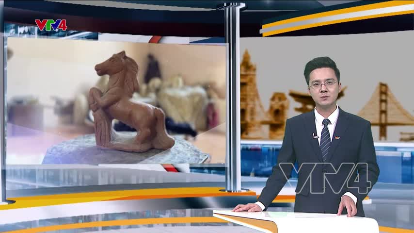 Làng Bàu Trúc sáng tạo với tượng linh vật ngựa