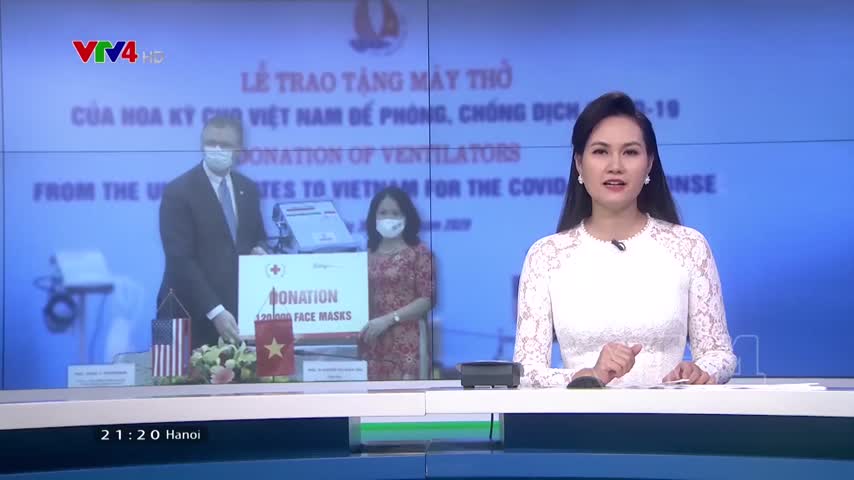 Hoa Kỳ trao tặng Việt Nam 100 máy thở phòng chống COVID-19