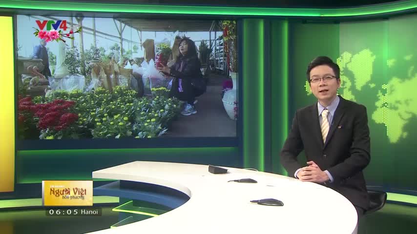 Vườn cây cảnh của người Việt tại Mỹ chuẩn bị đón tết