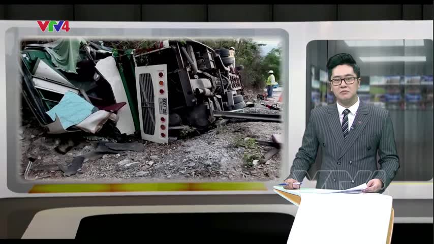 2 người Việt thiệt mạng do lật xe khách tại Lào