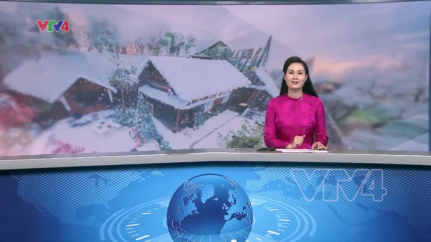 Quán cà phê tuyết hút khách mùa giáng sinh