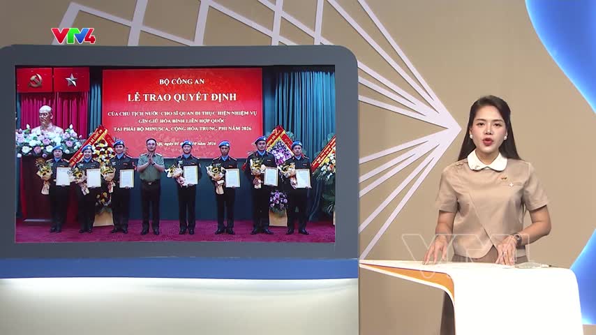 Cử 7 sĩ quan công an đi làm nghĩa vụ quốc tế tại Cộng hòa Trung Phi