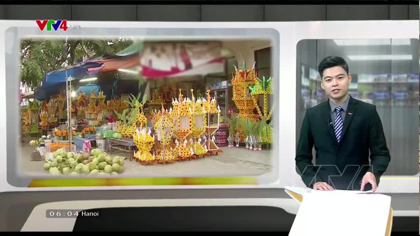 Tháp hoa sáp, nét văn hoá lào gắn với lễ hội Boun Thatluang
