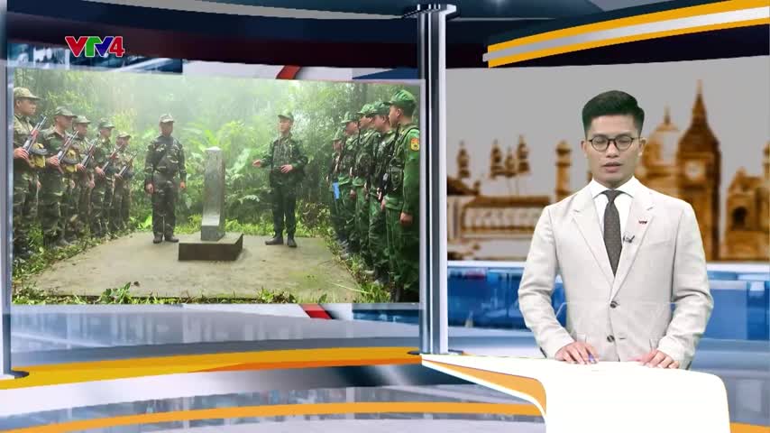 Sỹ quan trẻ biên phòng Việt Nam - Lào xây dựng biên giới hoà bình
