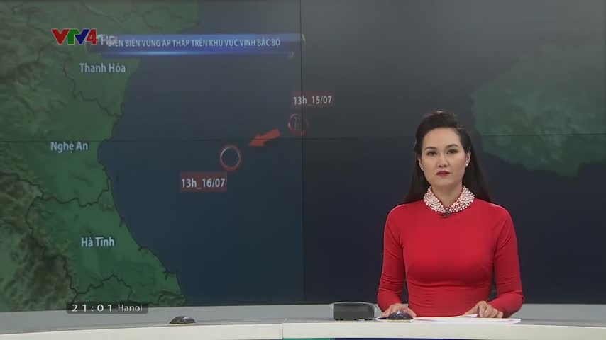 Diễn biến vùng áp thấp và mưa lớn diện rộng ở phía Bắc
