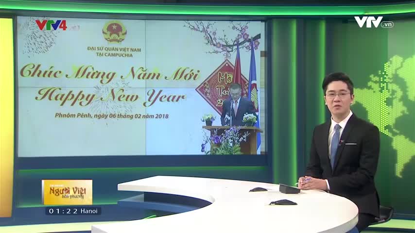 Đại sứ quán và cộng đồng Việt kiều tại Campuchia đón xuân Mậu Tuất 2018