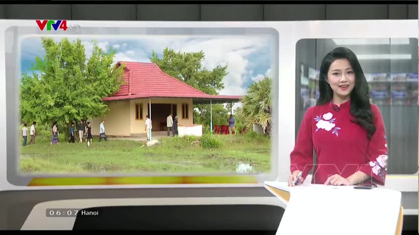 Bà con người Khmer gốc Việt ở Kampot, Campuchia khôi phục lại đình Tiên Khánh