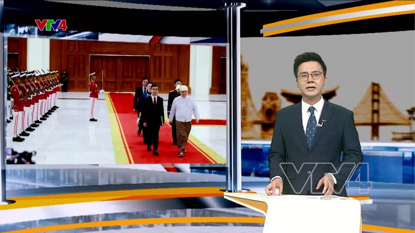 Đại sứ Nguyễn Anh Đức trình Quốc thư lên Tổng thống Myanmar
