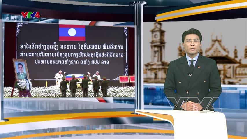 Lãnh đạo Bộ Quốc phòng, Bộ Công an , Đại sứ quán Việt Nam tại Lào viếng Chủ tịch Quốc hội Lào